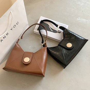 

Fashion Underarm Bags Female PU Leather Shoulder Bag 2020 Women A Bag Designer Bag Shopper Luxury Handbags Women Bags Clutch