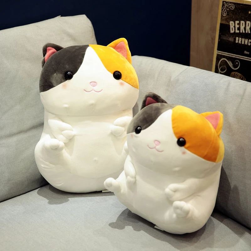 Kawaii Cat, плюшевая игрушка, мягкая плюшевая кукла в виде животного, плюшевые куклы Kitty, плюшевая подушка в виде животного, детские игрушки, рождественские подарки для девочек