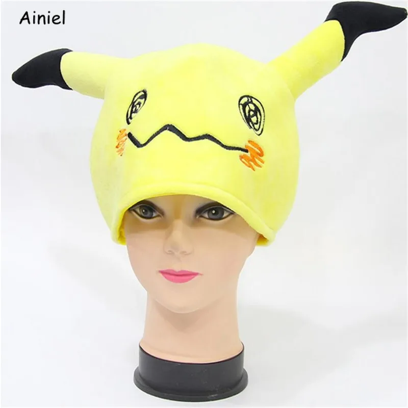 Японская аниме косплей мультфильм теплая шапка Mimikyu плюшевая Милая сухие волосы