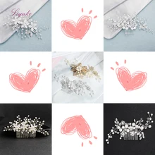 Свадебные аксессуары для волос, гребни для волос с кристаллами, свадебные аксессуары для волос, ювелирные изделия ручной работы для женщин, украшение для головы невесты