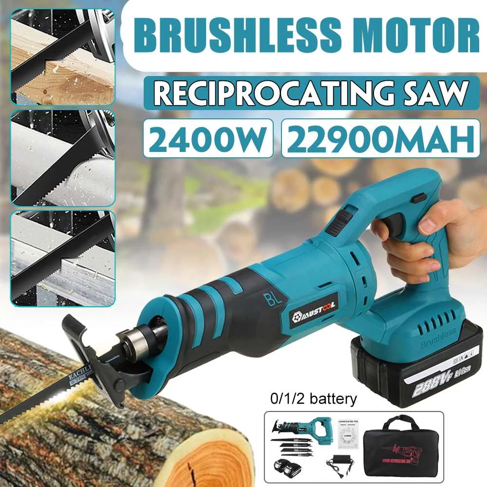 2400W 288VF Cordless Reciprocating Saw 