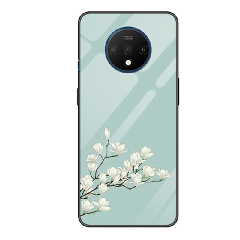 Для oneplus 7 T чехол one plus 7t 1+ 7t закаленное стекло+ TPU Edge тонкая жесткая задняя крышка для oneplus 7 T 7 T чехол oneplus 7t оболочка - Цвет: A9