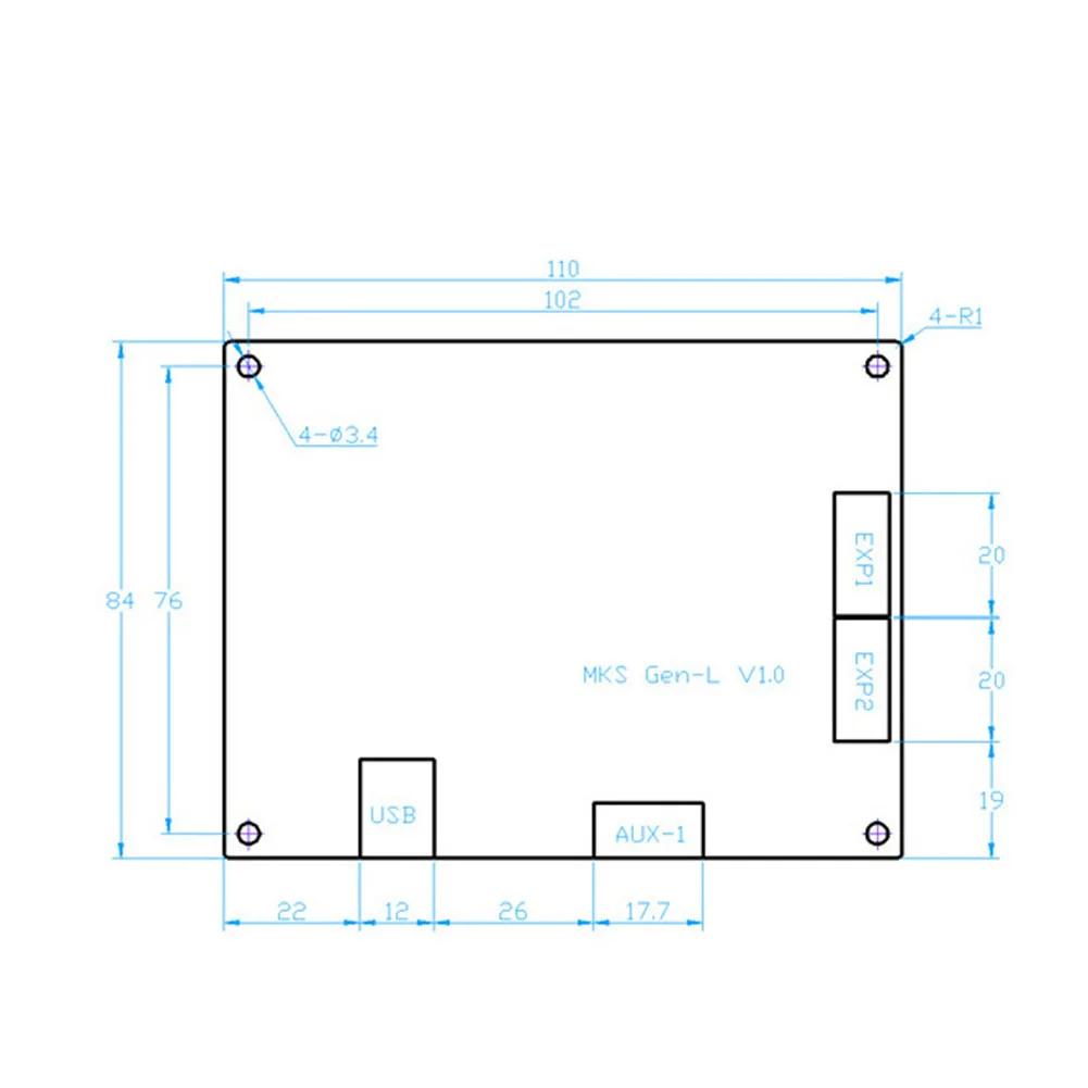 

For MKS GEN L Compatible with TFT32 LCD Display Support 8825 Motor Driver 3D Print Kits AS99