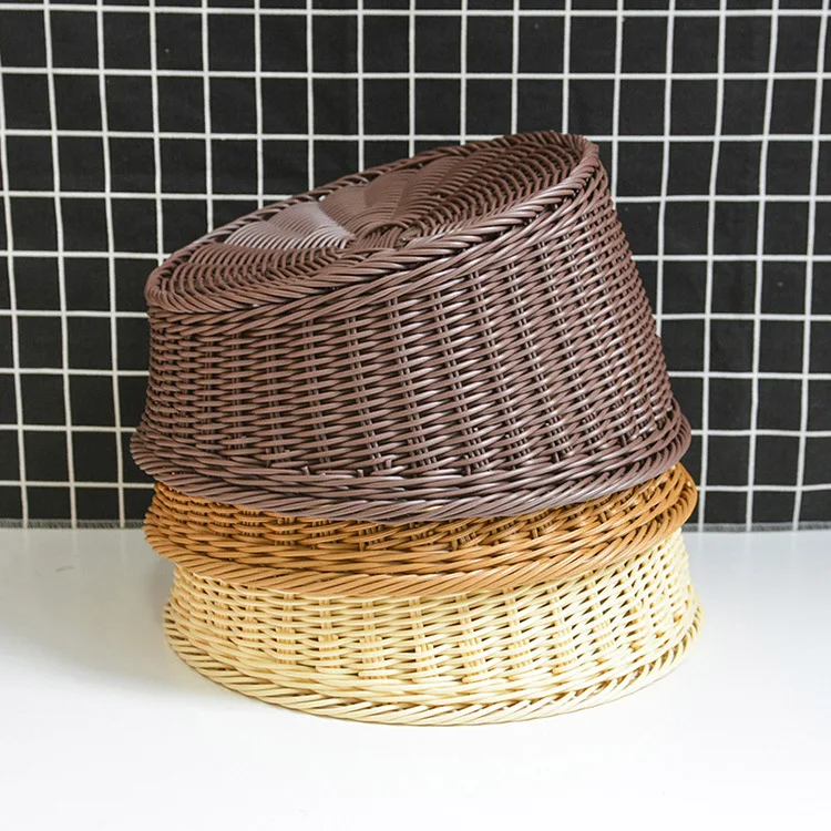 Plastic Basket Drain Basket Medium Supermarket Snacks Storage Basket Display for teng bian lan Bread Basket