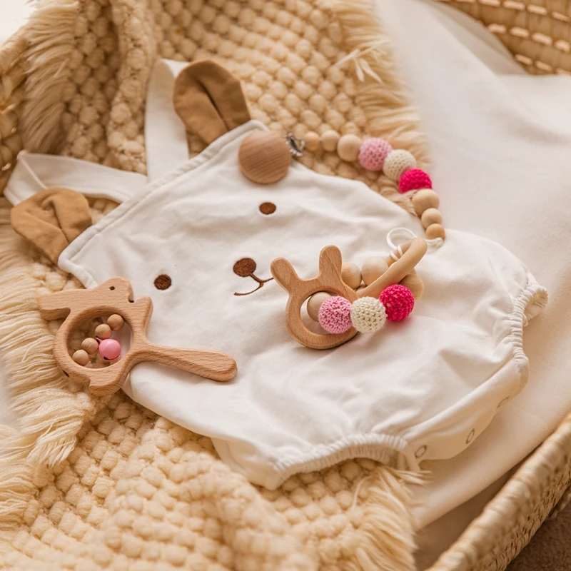Baby Rattle Toys Lion Rabbit Hand Teething