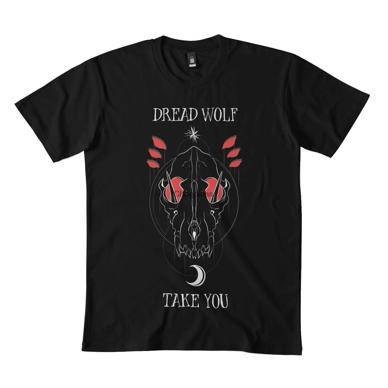 Черная футболка Dread Wolf Take You DMN |