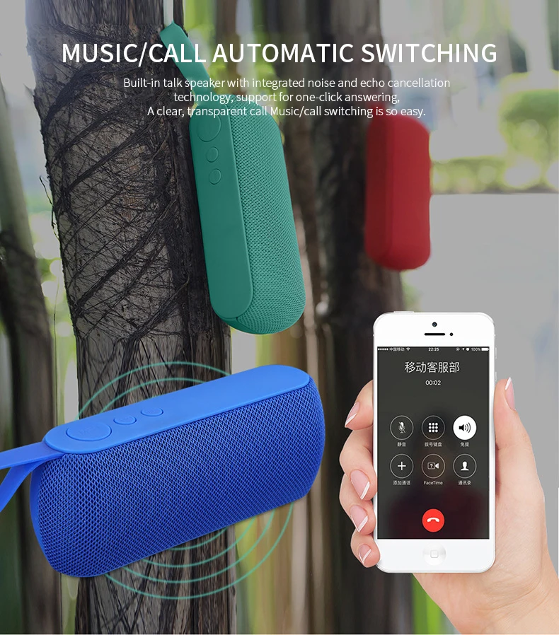 T2 портативный Bluetooth динамик беспроводной громкий динамик звуковая система 3D стерео Колонка открытый динамик Поддержка TF карта FM Aux вход