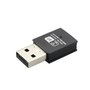 

600Mbps Bluetooth Adapter USB Port Network Card Drive Free WiFi Antenna EDR Dongle ABS Mini Dual Band Home Office For PC