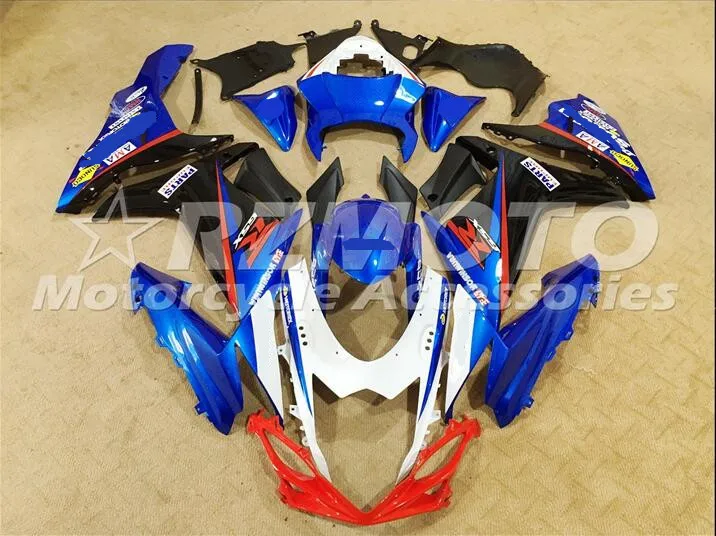 ACE наборы ABS впрыски обтекатели комплект подходит для SUZUKI GSX-R600 GSX-R750 L1 L3 2011 2013 Черный Синий A82