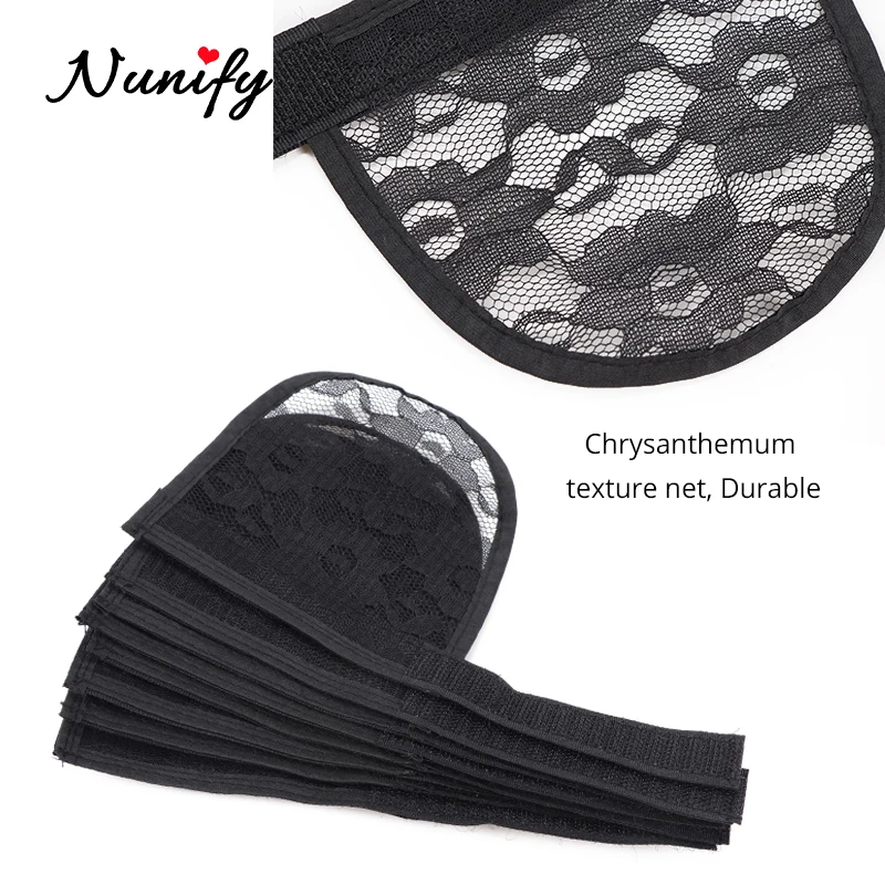 Nunify, хит, качественная сетка для волос, для изготовления конского хвоста, с регулируемым ремешком на спине, плетение, без клея, парик, шапки, сеточки для женщин