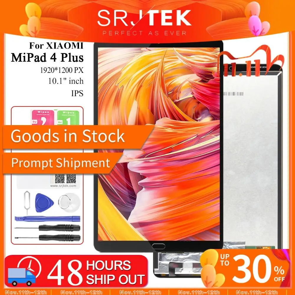 ЖК дисплей SRJTEK 10,1 для Xiaomi MiPad 4 Plus, сенсорный экран для Mi Pad 4 Plus, дигитайзер для планшета, замена для Mipad, ЖК матрица|ЖК-экраны и панели для планшетов| | Алиэкспресс