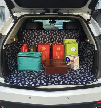 

Thick Waterproof Bite Resistant Oxford Cloth Car Trunk Pet Mat Car Trunk Protector Pets Cargo Liner Back Seat Cover