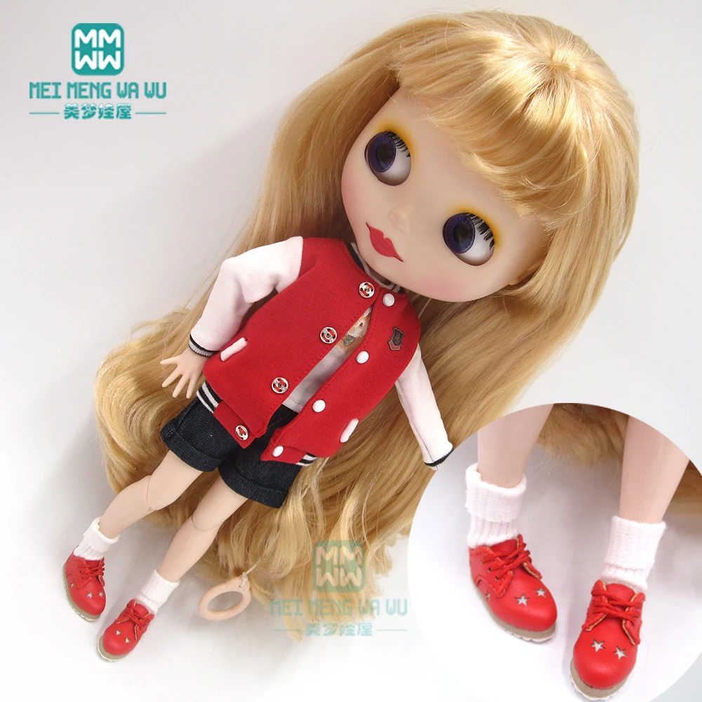 Модная Одежда для кукол Blyth пальто шорты с манжетами обувь Azone1/6 аксессуары |