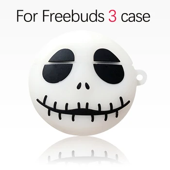 

Cute 3D Cartoon Grimace For Huawei Freebuds 3 Case Skull Earphone Cover Silicone Material For Freebuds 3 Cover