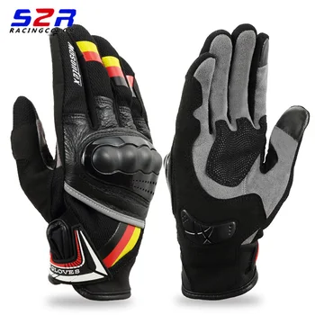 

Motorcycle Gloves For Men Touch Screen Electric Bike Summer Full Finger Ventilation Glove Moto Racing Protect motocicleta