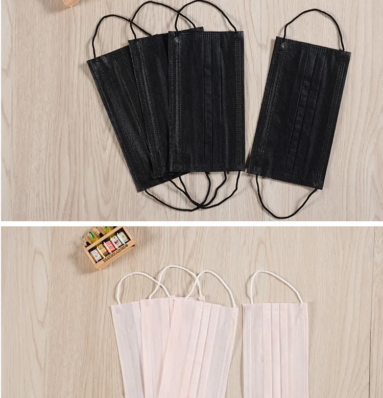 Disposable Non-woven Fabric Three Layer Dustproof Anti-fog Haze Sterile Wholesale Printed Adult Face Mask Breathable Manufacture