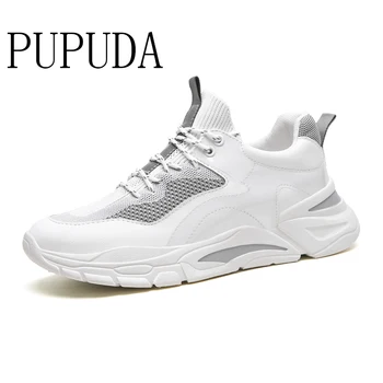 

PUPUDA men sport shoes fashion trend chunky sneakers autumn winter new comfortable running shoes men classic basketball shoes