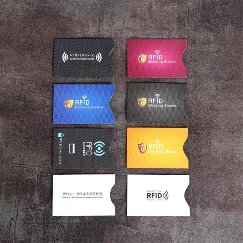 5Pcs Anti Theft RFID Credit Card Protector Blocking Cardholder Sleeve Skin Case Covers Protection Bank Card Case