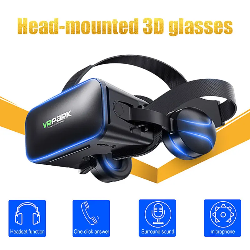 VR гарнитура очки путешествия на голову многофункциональные виртуальной