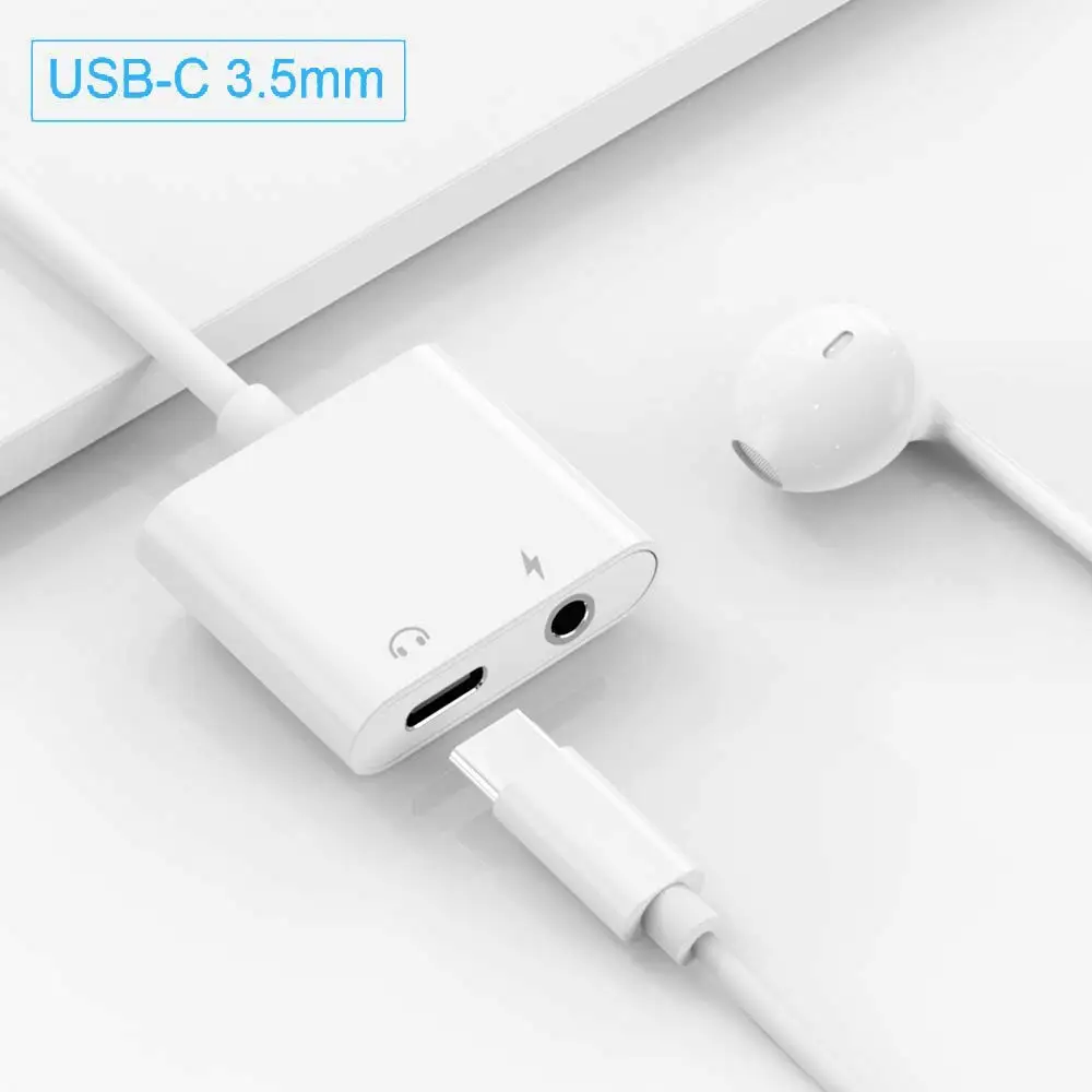 Olhveitra Тип C 3,5 мм сплиттер 2 в 1 адаптер для наушников для samsung Xiaomi Oneplus Jack 3,5 ключ Aux аудио наушники зарядка
