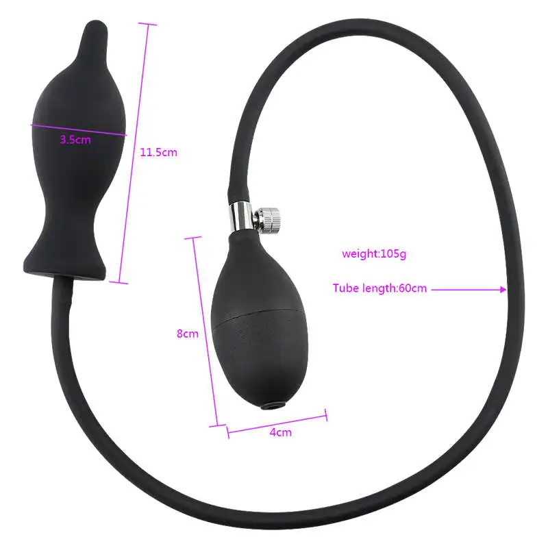 Comfortable Sexitoys for Two Stimulator Inflatable Anal Plug 3 Shapes Intimate Toys Couples Unisex Silicone Butt Plugs NS | Красота и