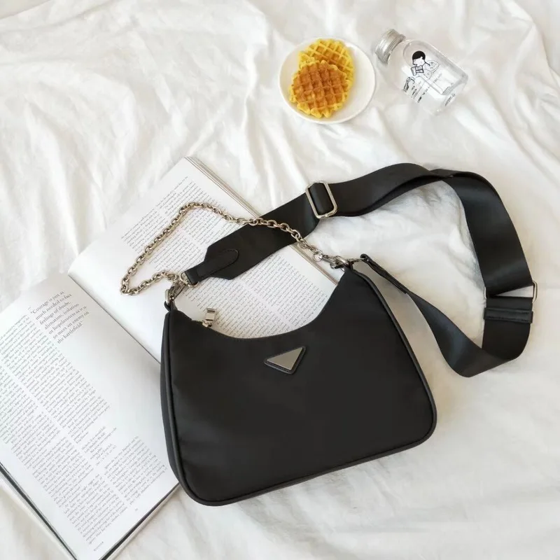 Нейлоновая водонепроницаемая сумка для женщин и мужчин, повседневная сумка-мессенджер, модная брендовая сумка, роскошный дизайн, для девушек, Повседневная сумка, маленькие черные сумки - Цвет: as picture