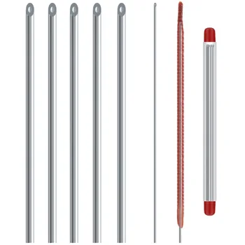 

Quick Earthworm Hooking Needle Stainless Steel Pins Fishing Tools Bait Hooks No-Escaping 20cm Hook Needles