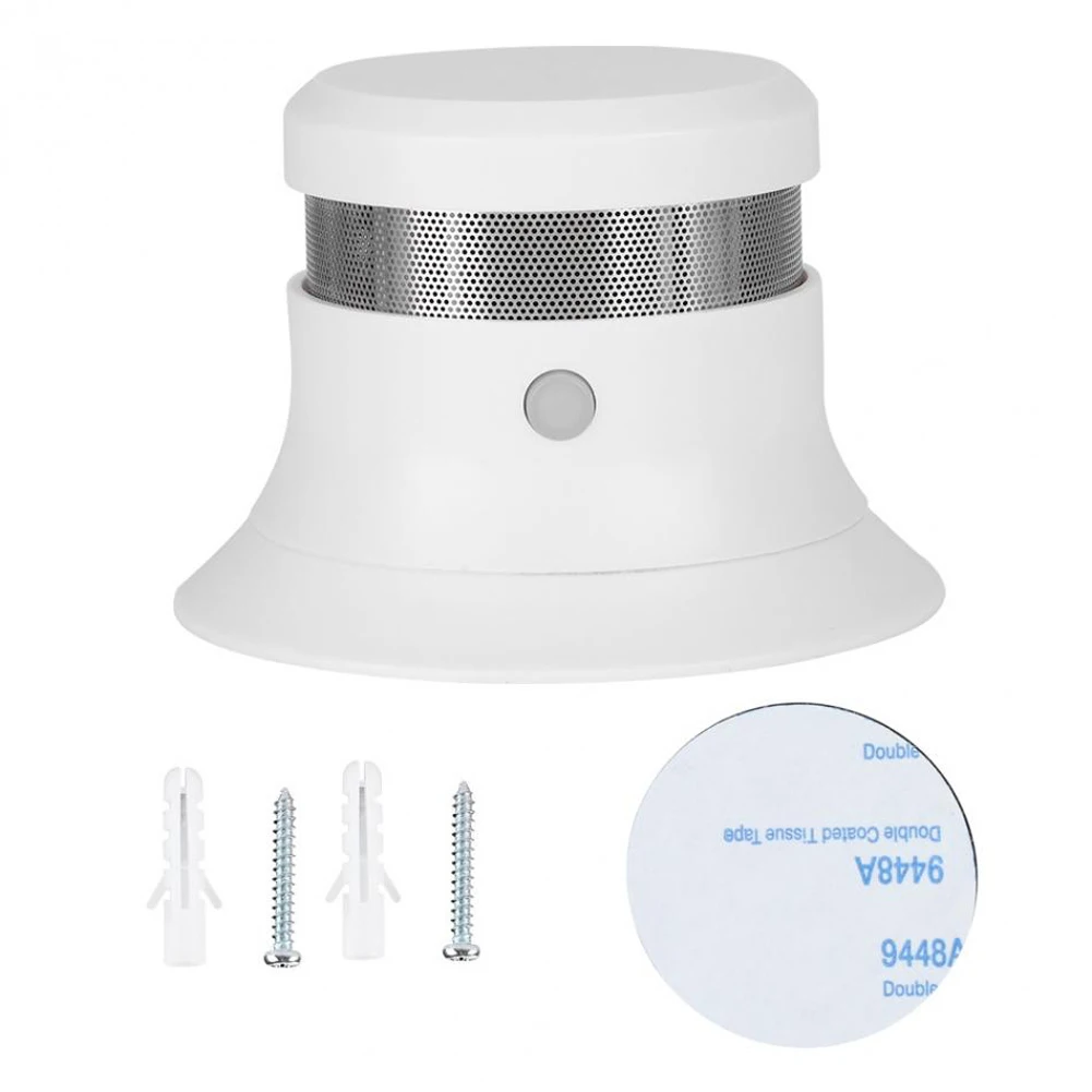 Wireless Photoelectric Smoke Detector Fire Alarm Sensor System Cordless Optical Acoustic Alarm Home Security
