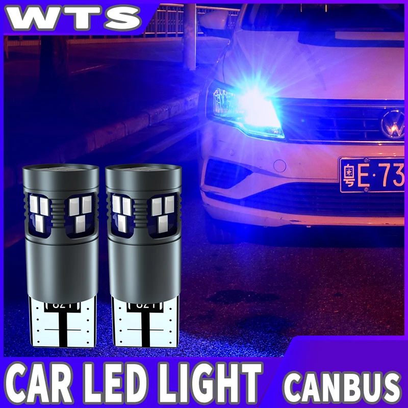 WTS 300 шт. Автомобильная клиновидная лампа W5W T10 Led светильник для номерного знака Canbus Высокая Яркая внутренняя Лампа 194 168 автоматический сигнальный светильник без ошибок