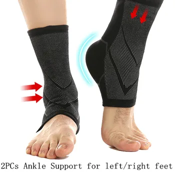 2 Stuks Enkel Ondersteuning Mannen Vrouwen Basketbal Volleybal Wandelen Sport Gym Badminton Enkel Brace Protector Geen Riem Riem Met Elastische