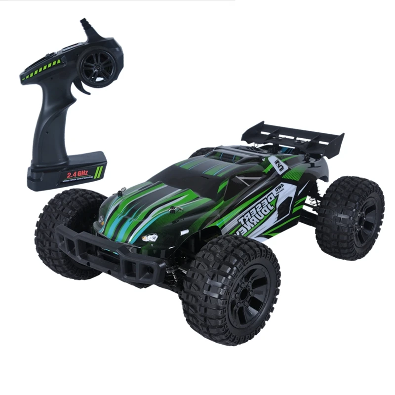 

9202X RC Car 1/10 4WD 2.4G 78KM/H High Speed RC Car Remote Control Truck Toys Brushless Desert Crawler Car Vehicle Green