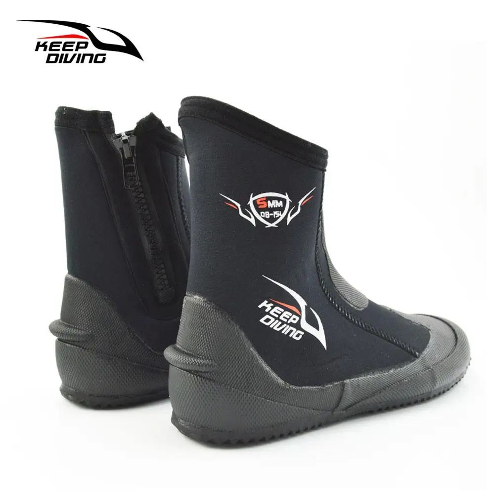 5MM Neoprene scuba diving boots Water Shoes Vulcanization Winter Cold Proof High Upper Warm Fins Spearfishing Shoes water shoes aqua shoes diving shoes