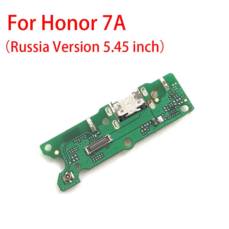 USB разъем для зарядки порт док-станция гибкий кабель для huawei Honor 6A 7S 6X 7X V10 5C 6C 8A Pro 7C 7A глобальная версия GR5 - Цвет: For Honor 7A Russia