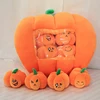 The cute and cute pumpkin pillow is a soft and comfortable fabric doll toy with a rich expression, home decoration holiday gifts