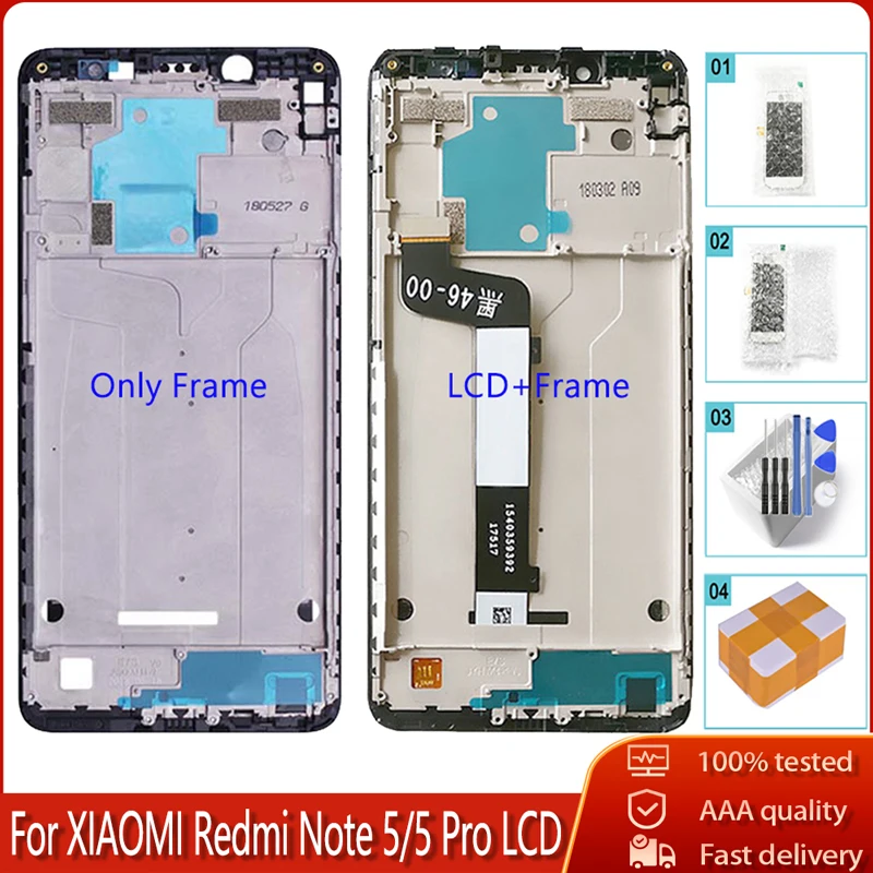 5.99" New Display For Xiaomi Redmi Note 5 Pro LCD Touch Screen Digiziter Assembly Replacement NOTE With Frame | Мобильные