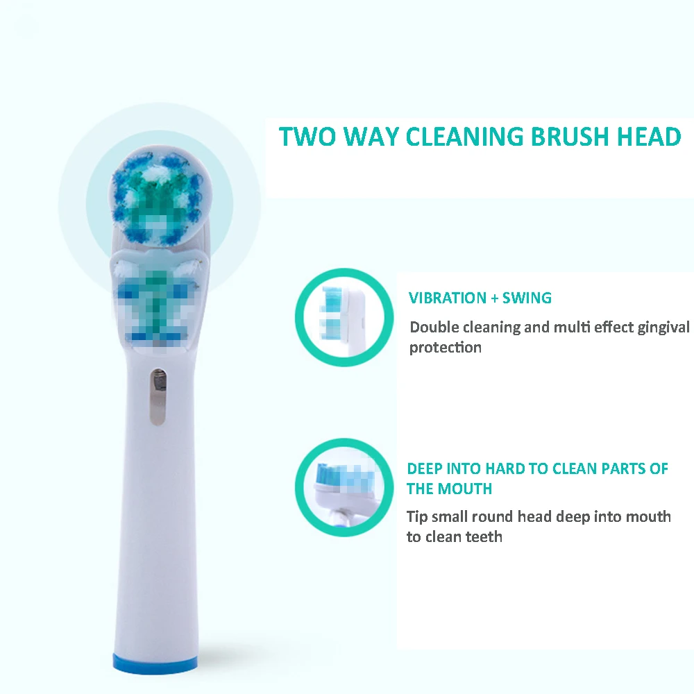 4 шт. сменные насадки для зубной щетки с чувствительной резиной Oral B Braun головка