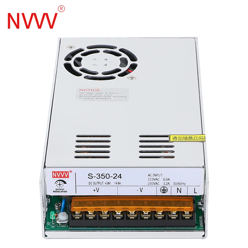 NVVV переключение Питание S 350W AC 110V/220V DC/DC 5v 12v 15v 24v 30v 36v 48v Источник трансформатор