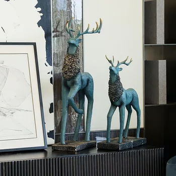 

Creative deer statue Nordic resin elk ornaments used for home decoration office/bedroom decoration accessories