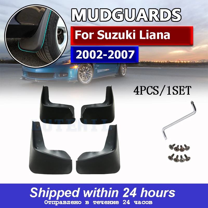 

Автомобильные Брызговики для Suzuki Liana Aerio SX Baleno 2002-2007 брызговики брызговик крыло брызговиков 2003 2004 2005 2006