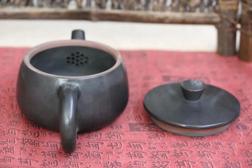 Jianshui purple ceramic Китайский чайник Мини *JING LAN HU* из Цзяньшуй около 140мл|Заварники| |