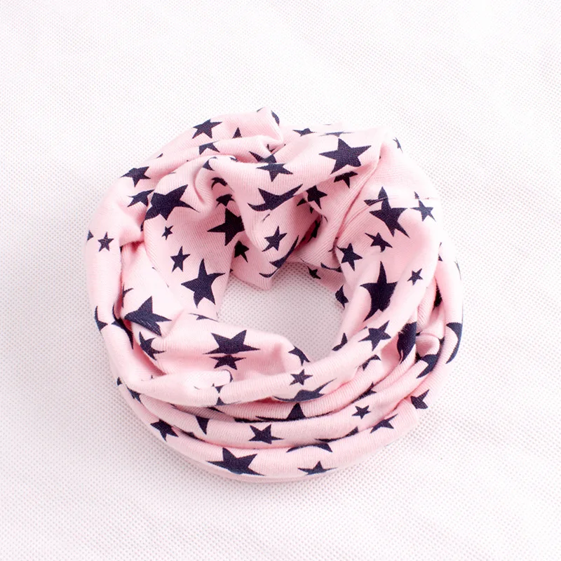 star pink Осенняя одежда для девочек шарф детский шейный шарф для девочек, для мальчиков-хомут с круглым воротником для мальчиков и девочек шарф ребенка воротник из мультфильмов детские теплые хлопковые волшебный шейный платок - Цвет: star pink