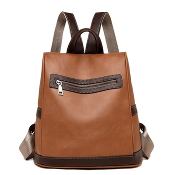 

MICKY KEN Men and women leisure travel backpack PU backpack 2223