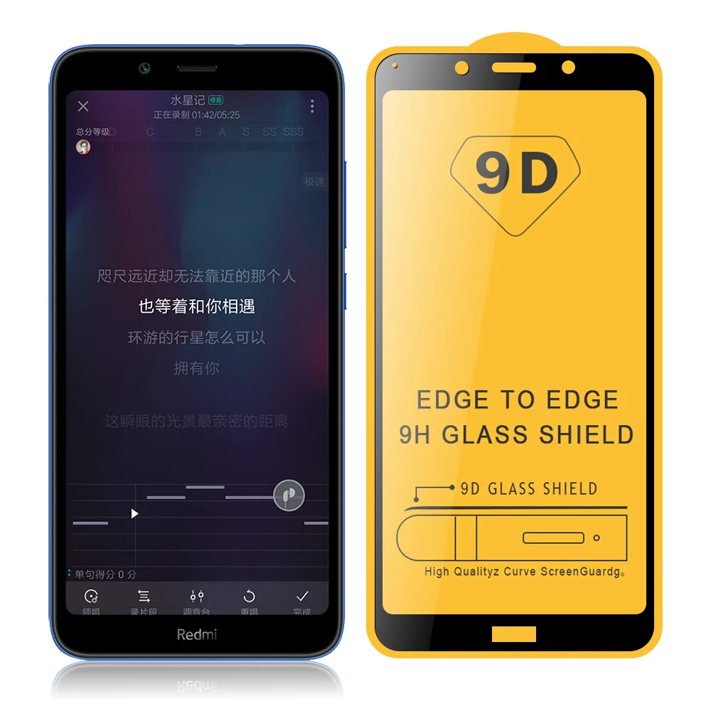 9D Защитное стекло для Xiaomi Redmi 7A 9H полный экран закаленное стекло для Redmi 7 Note 7 Защита экрана Взрывозащищенная пленка