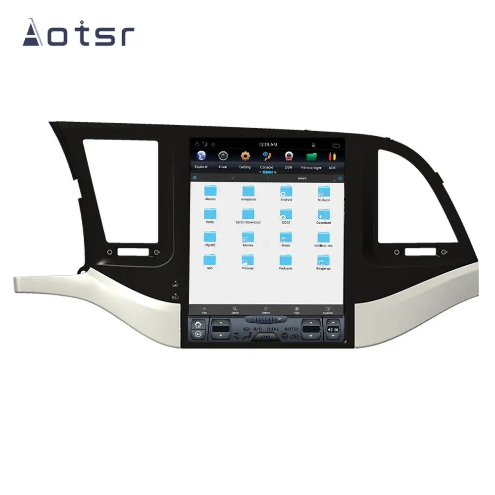 Aotsr Tesla 10," вертикальный экран Android 8,1 автомобильный DVD мультимедийный плеер gps навигация для HYUNDAI ELANTRA- carplay