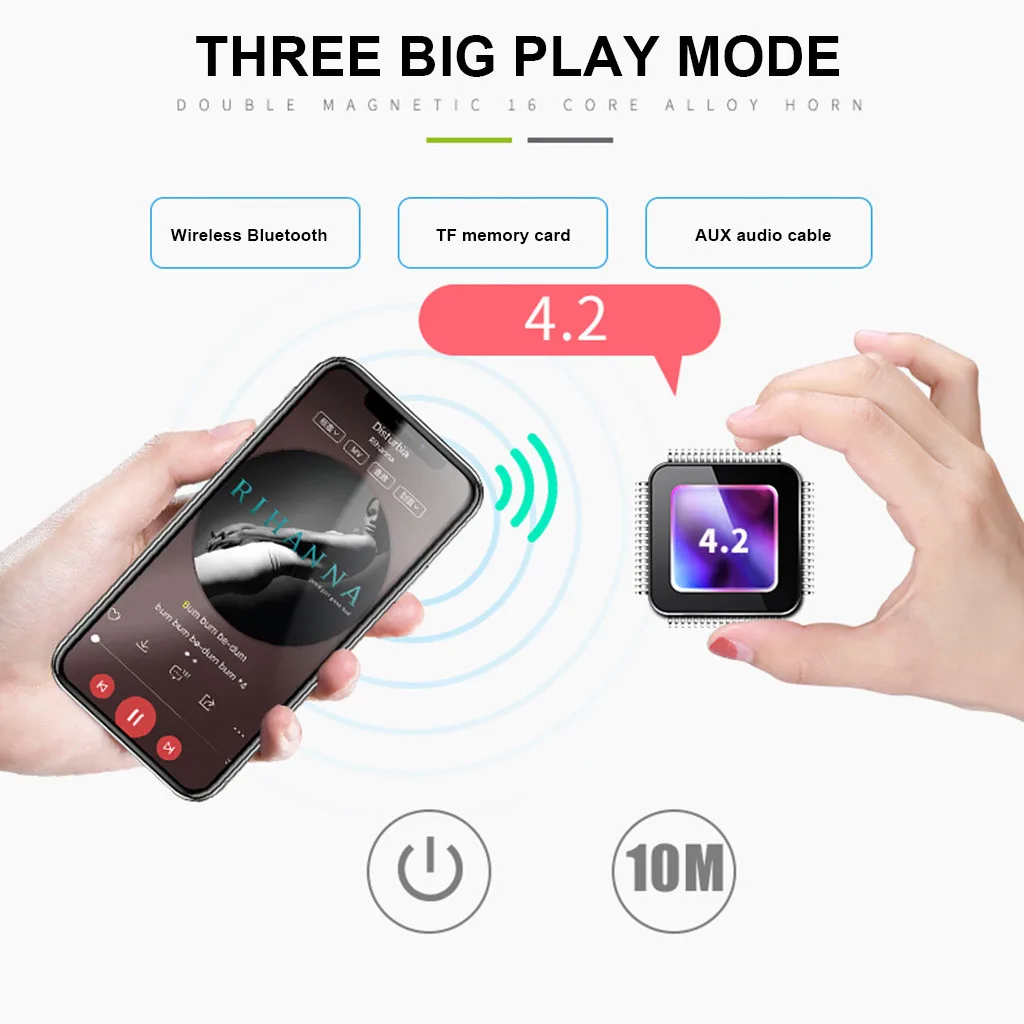 EPULA портативные Bluetooth Динамики Bluetooth громкий стерео звук Насыщенные басы идеальные портативные беспроводные колонки для телефона