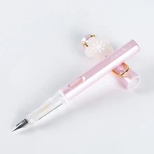 Авторучка 0,5 мм подарочная ручка 2 цвета милые ручки нового стиля получить 2 чернильные капсулы для студентов Kawaii кисть набор школьных принадлежностей