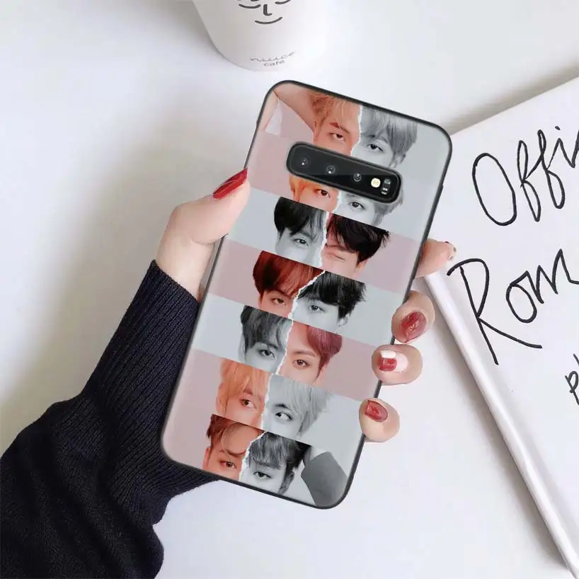 Ножные браслеты с корейской популярной KPop КОМАНДА черный чехол для samsung Galaxy A50 A70 A50S A10S A20S A10 A20E A30 A40 M40 M30S A80 мягкий чехол для телефона
