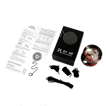 

BEBOOYOYO New Y1 Professional Bearing Polished Alloy Aluminum Yoyo Red with Silver (1 X Yoyo+4 X String)