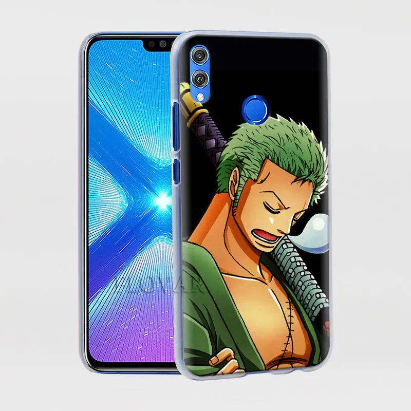 One piece Roronoa Zoro чехлы для телефонов huawei Y5 Y6 Y7 Y9 Honor 20 Lite 8X 9X Pro View 20 жесткий чехол