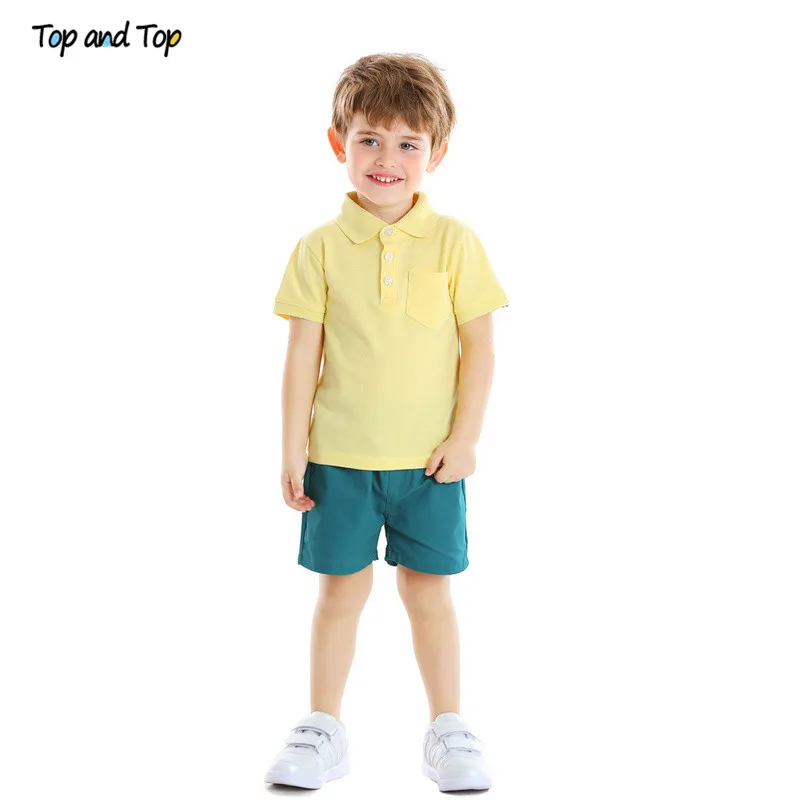 

Top and Top Hot Sale Toddler Kids Baby Boys Pullover Shirt+Shorts Clothes Set Casual Outfits Children Clothing Set Dropshipping